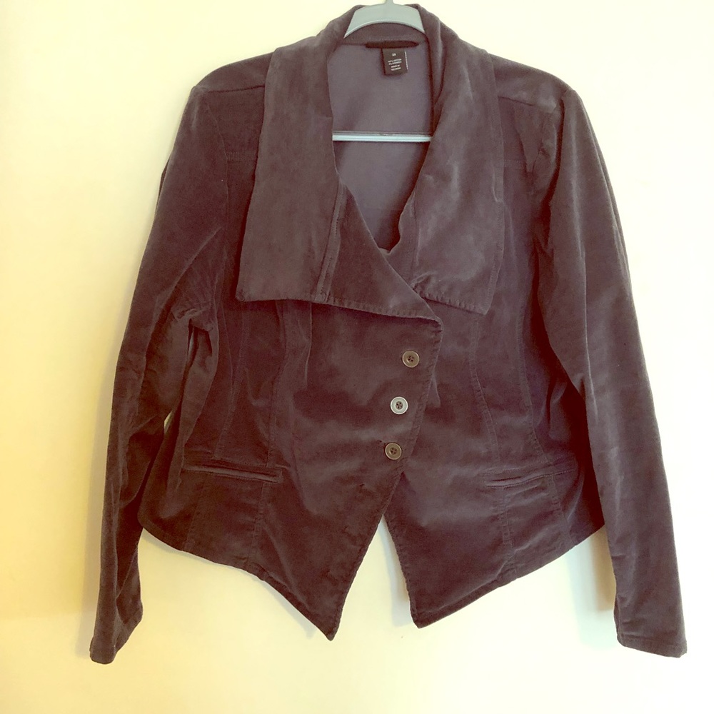 Grey steampunk-ish jacket. Lane Bryant Size 20
